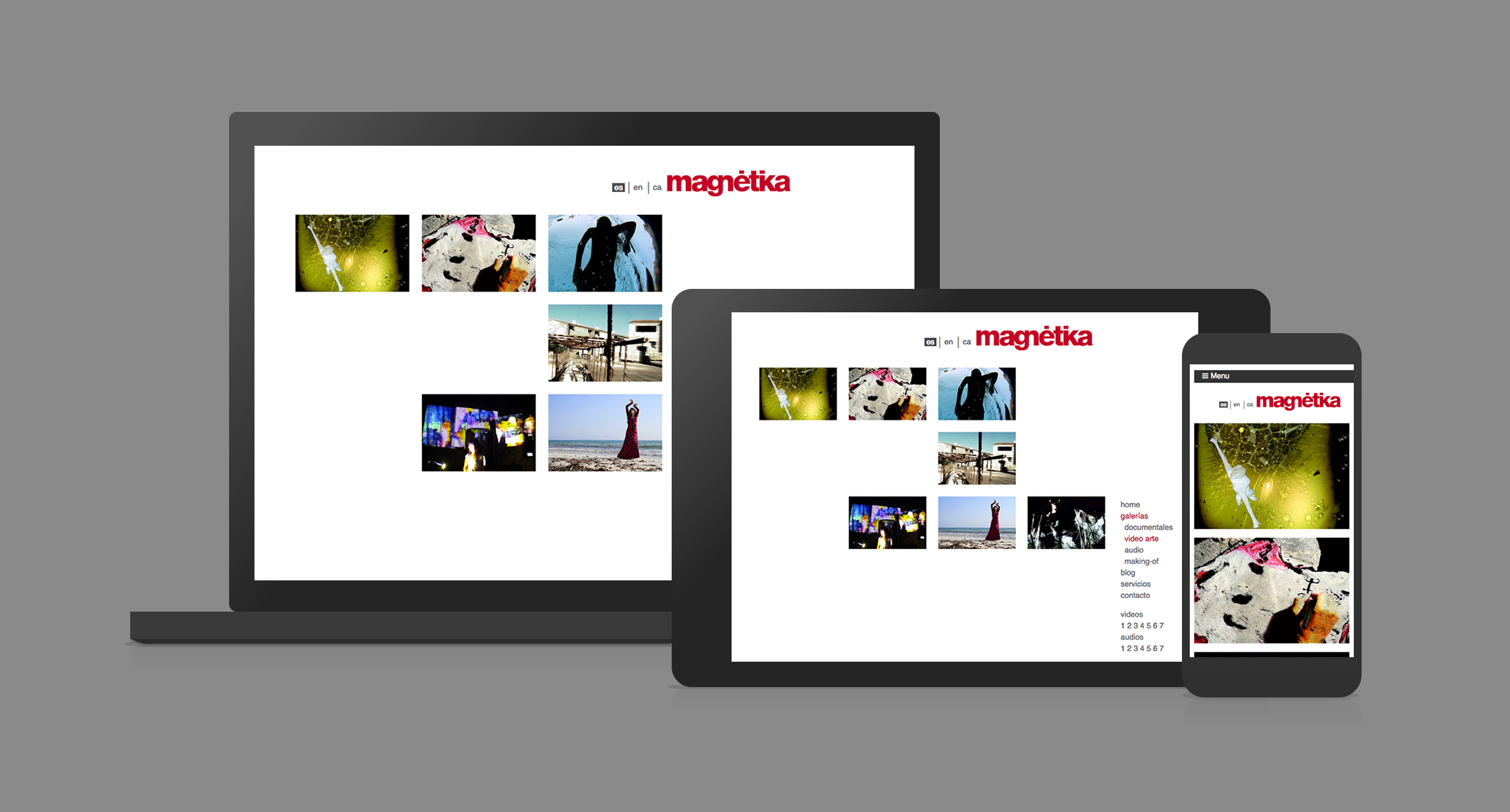 Diseño y programación web Magnétika